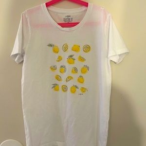 COPY - J Crew graphic Tee (lemon)